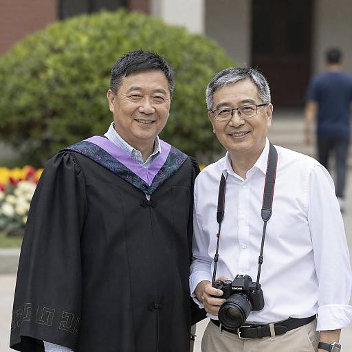 Graduation Celebration with Friends Outdoors