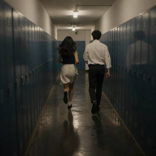 Dimly Lit Hallway Chase Scene