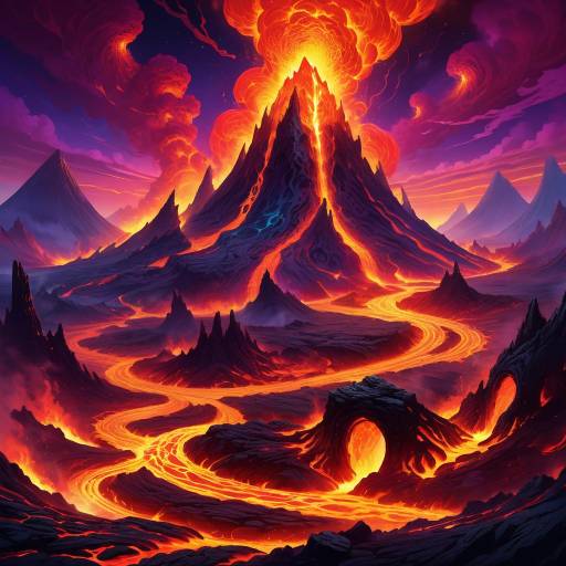 Mystical Entities in Fiery Surrealism Mystical Entities in Fiery Surrealism