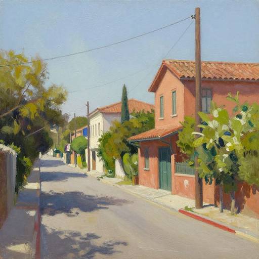 Sunny Venetian Byway Oil Painting