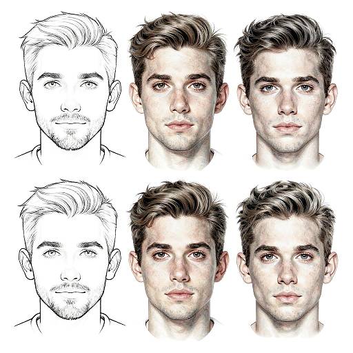 Realistic Diverse Face Coloring Page