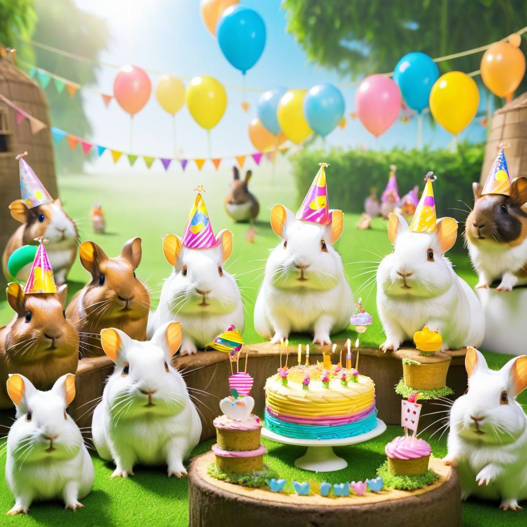 Whimsical Guinea Pig Birthday Celebration