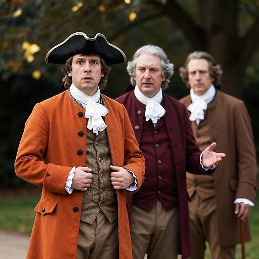 18th-Century Men in Vibrant Attire