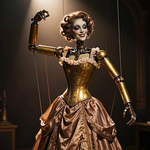 Cinematic Clockwork Marionette Portrait