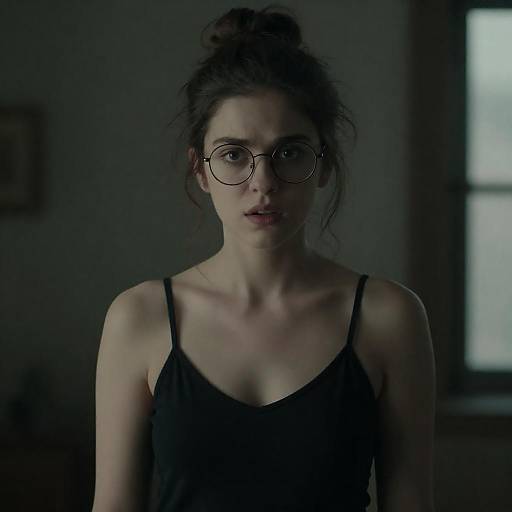 Intense Portrait of a Young Woman