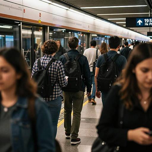 Urban Realism in Crowded Metro Station