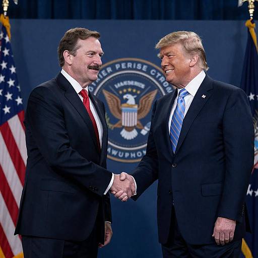 Handshake Between Two Distinguished Men