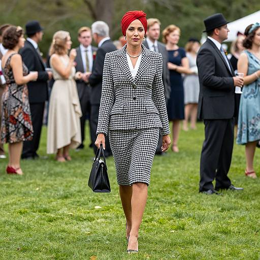 Confident Woman at Jazz Age Lawn Party