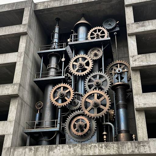 Victorian Rube Goldberg in Brutalist Architecture