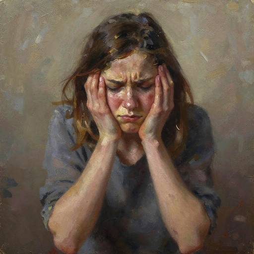 Frustrated Woman Oil Painting