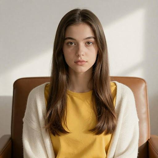 Serene Portrait of a Young Woman