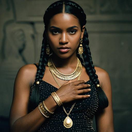 Elegant Sheer Cleopatra Inspired Portrait