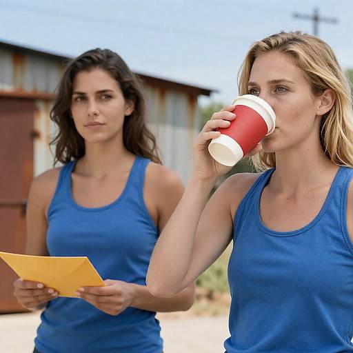 Outdoor Photograph of Two Women Together