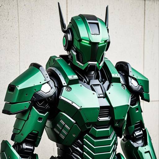 Robust Green Robot Armor Cosplay Costume