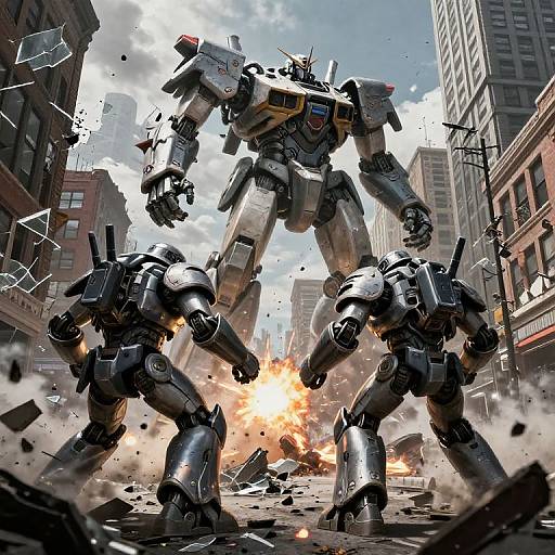 Epic Mech Battle in Yonkers