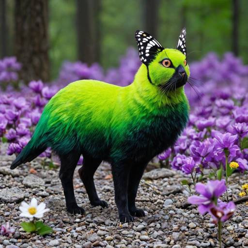 Whimsical Forest Sprite in Vibrant Colors Whimsical Forest Sprite in Vibrant Colors