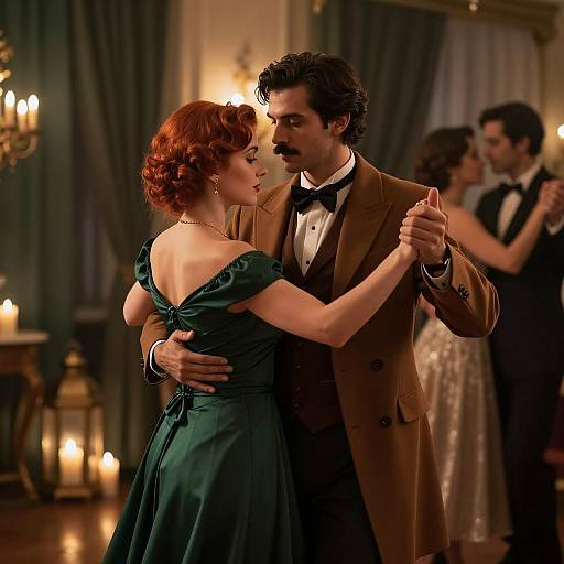 Elegant Dance in a Warm Atmosphere