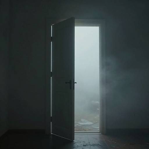 Misty Doorway Between Memory and Oblivion