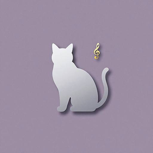 Minimalist Cat Silhouette Design