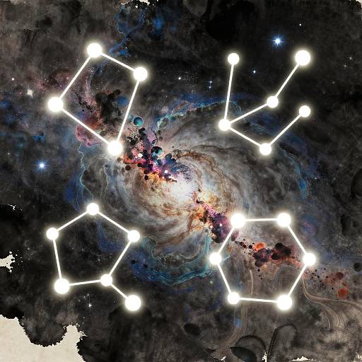 Luminous Chinese Constellation Icons