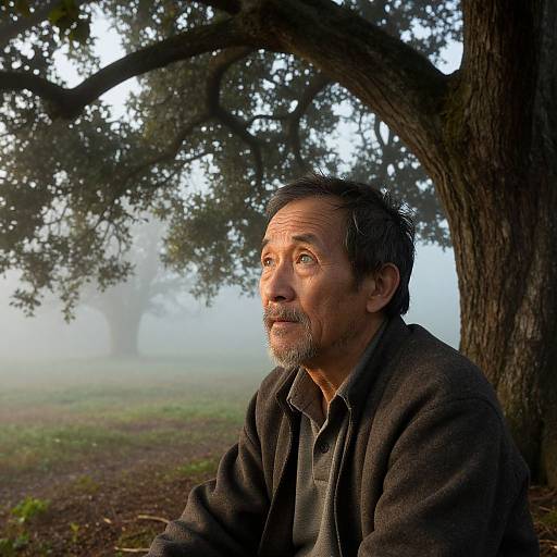 Hyper-Realistic Portrait of Elderly Man