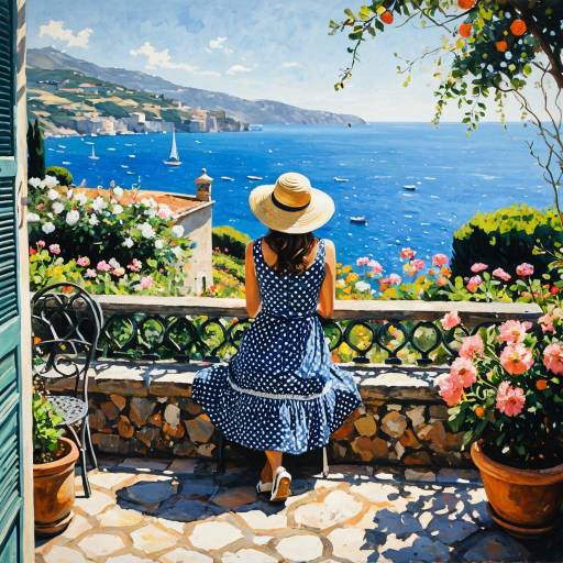 Impressionist Woman by the Sea