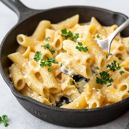 Buffalo Cheese Macaroni in Skillet