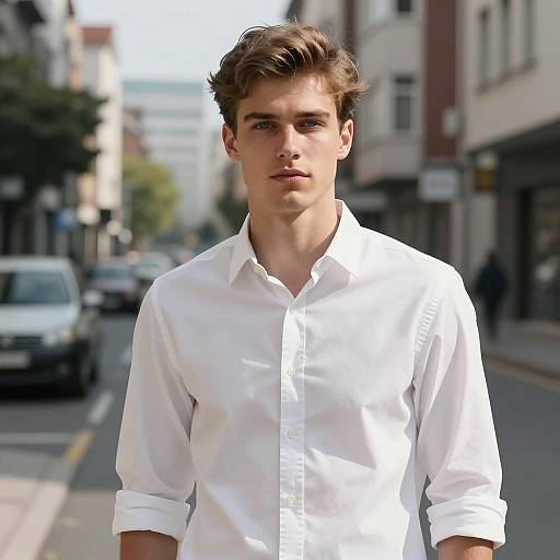 Handsome Man in Casual Urban Portrait