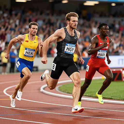 Hairy Athletes Fierce Track Race