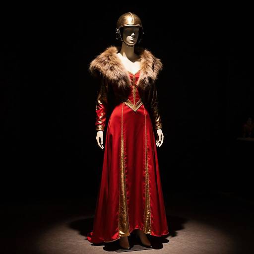 Dramatic Mannequin in Regal Attire