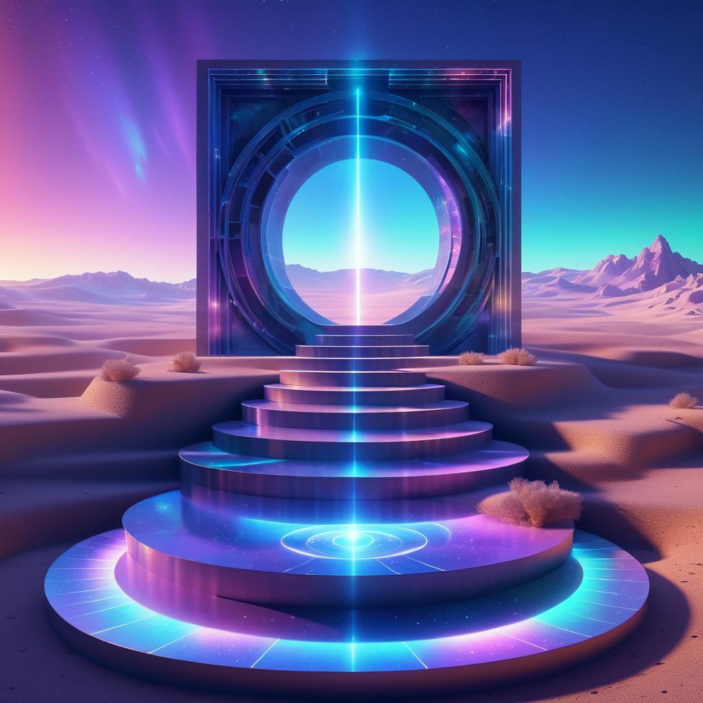 Portal to Another Dimension in Holographic Art