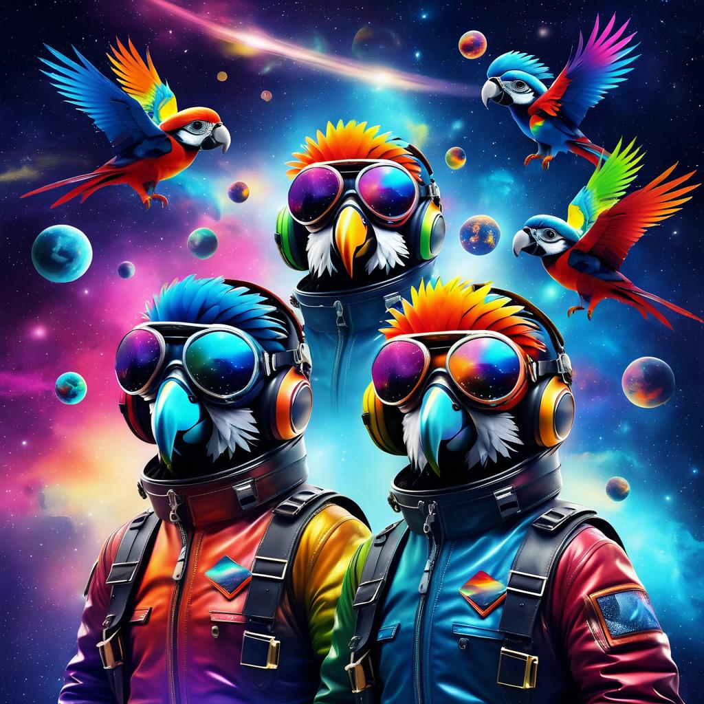 Parrots in Space: A Surreal Adventure