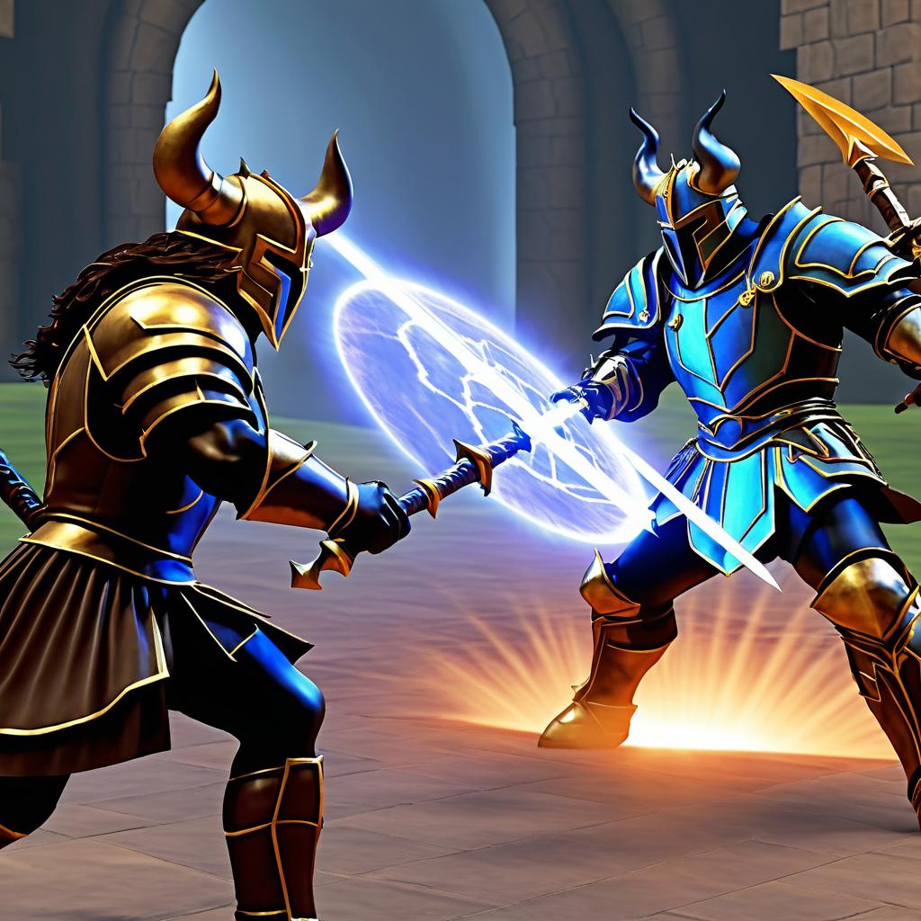 Epic Knight vs Minotaur Showdown