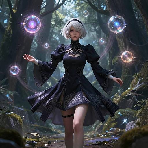 Nierah the Enigmatic Forest Sorceress