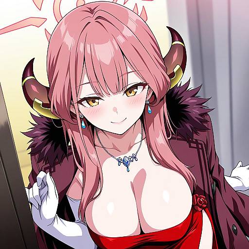 Illustration of Aru (dress) (blue archive), blue archive in the style of Marugoshi teppei