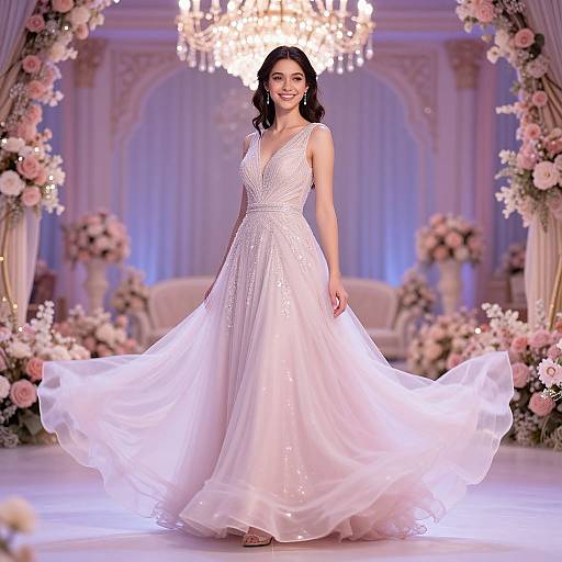 Elegant Tall Girl at Dreamy Prom