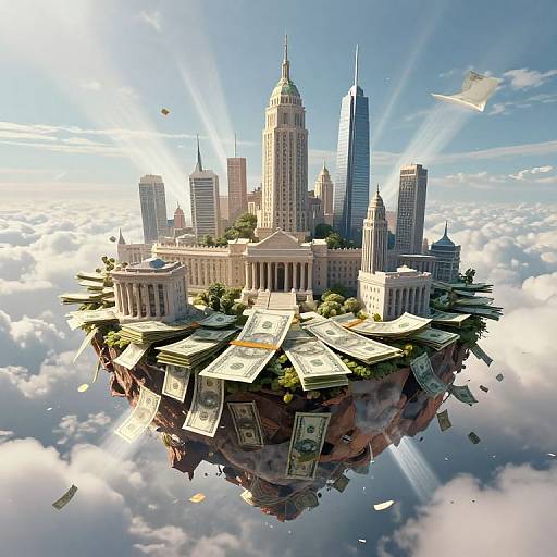 Surreal Floating Island of Kapital