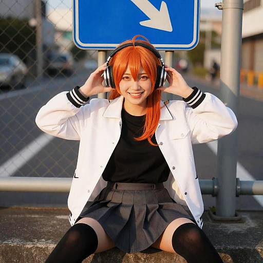 Adachi Rei Playful Urban Portrait