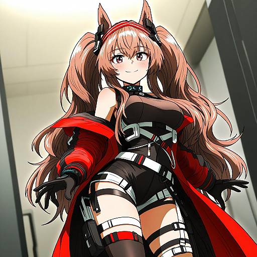 Illustration of Angelina (distinguished visitor) (arknights), arknights in the style of Ddolbang