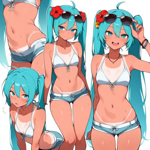 Hatsune Miku: Stylish Summer Vibes