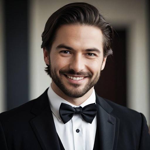 Formal Portrait of a Smiling Man