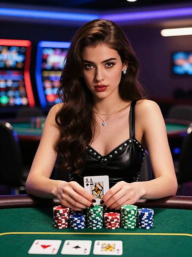 Mysterious Woman Playing High-Stakes Poker