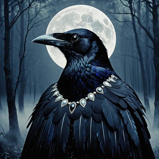 Enchanted Raven in Psychedelic Fashion Enchanted Raven in Psychedelic Fashion