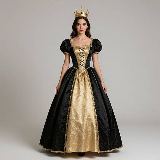 Regal Queen Aria in Black and Gold