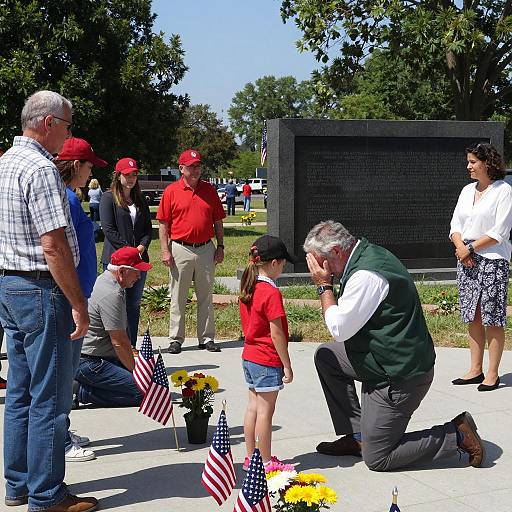 Emotional Tribute at Memorial Service