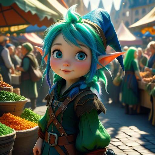 Mischievous Gnome Rogue at Festival