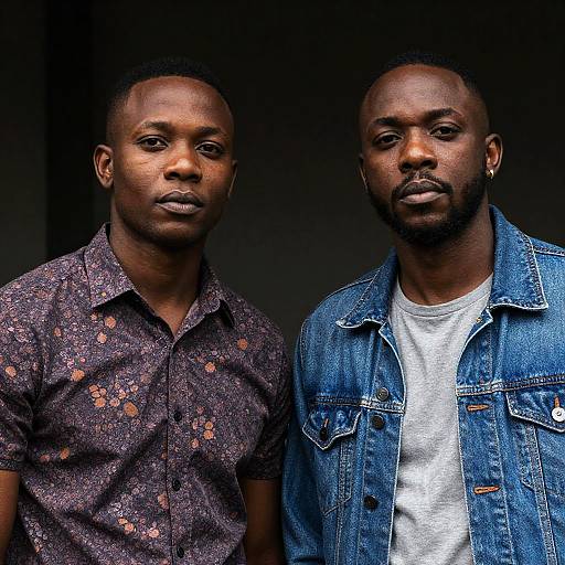 Casual Portrait of Two Black Men