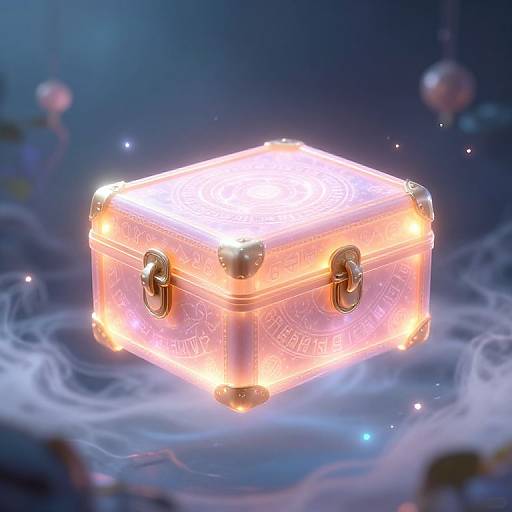 Mystical Floating Caja in Dreamscape