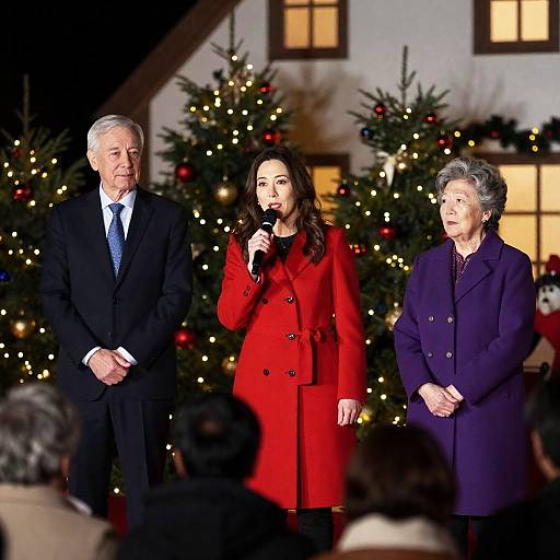Festive Stage Performance with Audience