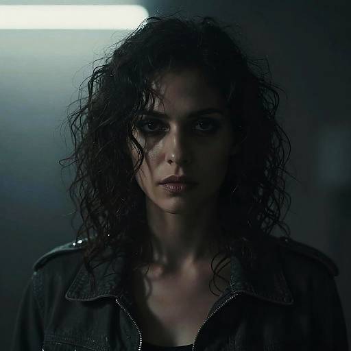 Moody Noir Portrait of Woman